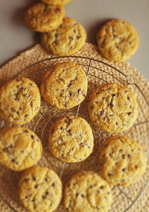 Une photo de Cookies aux pépites de chocolat