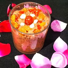 A picture of Chia papaya Beetroot smoothie.
