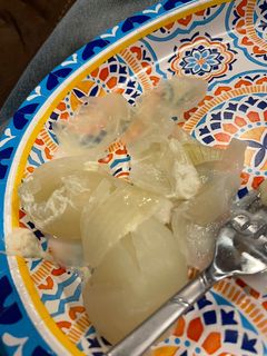 A picture of Boiled onions.