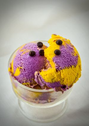 Foto resep Es Krim Ubi Ungu Feat Ubi Kuning Homemade | Lembut dan Enak
