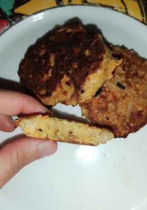 Una foto de 🧀🥕Buñuelos de batata, zanahoria y queso🥕🧀