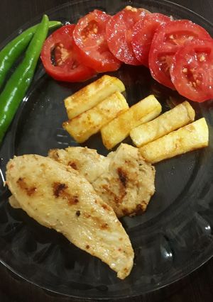 عکسی از دستور مرغ گریل شده