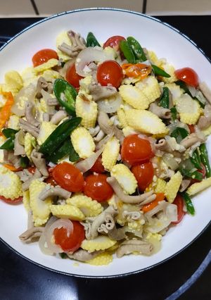 Foto resep Tumis jagung putren usus ayam