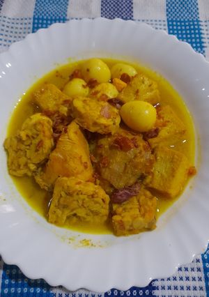 Foto resep Opor ayam tahu tempe ayam
