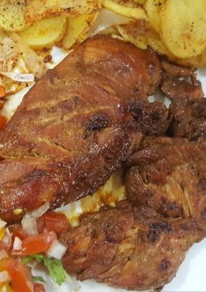 รูปของ สเต็กไก่ย่างนมสด