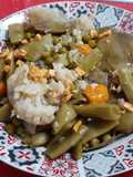 Menestra de verduras con refrito de ajo