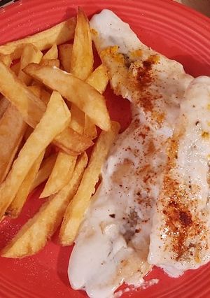 Una foto de Pejerrey reducido en emulsión cítrica