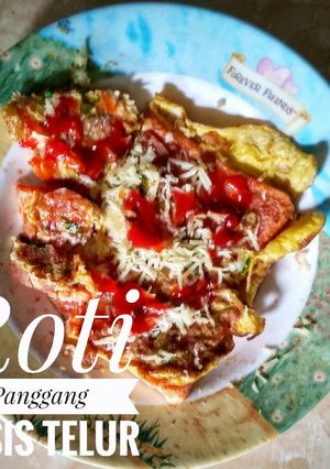 Foto resep Roti Panggang Sosis Telur
