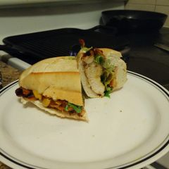 A picture of BBQ Chicken BLT Sandwich.