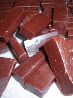A picture of Chocolate-Flavored Caramel Candies.