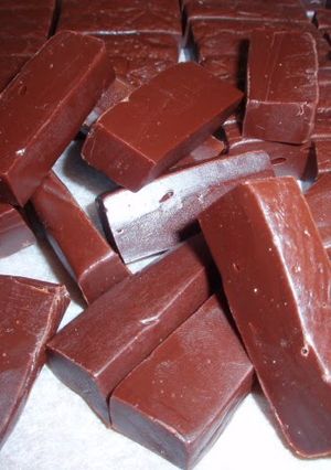 A picture of Chocolate-Flavored Caramel Candies.