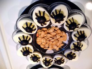 Halloween Devilled Eggs