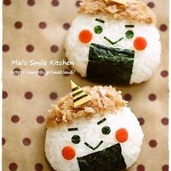 A picture of For Setsubun - Little Ogre Rice Balls Charaben.