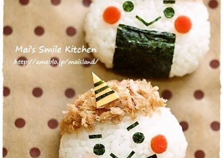 Simple Way to Make Ultimate For Setsubun - Little Ogre Rice Balls Charaben
