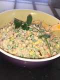 Ensalada de garbanzos con verduras