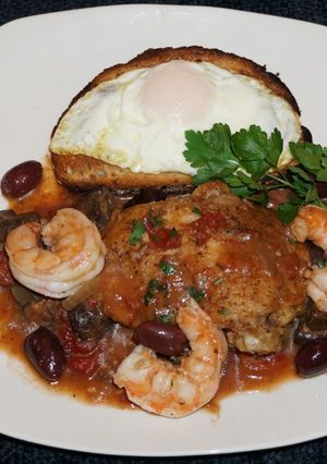 A picture of Chicken Marengo, Jon Style.