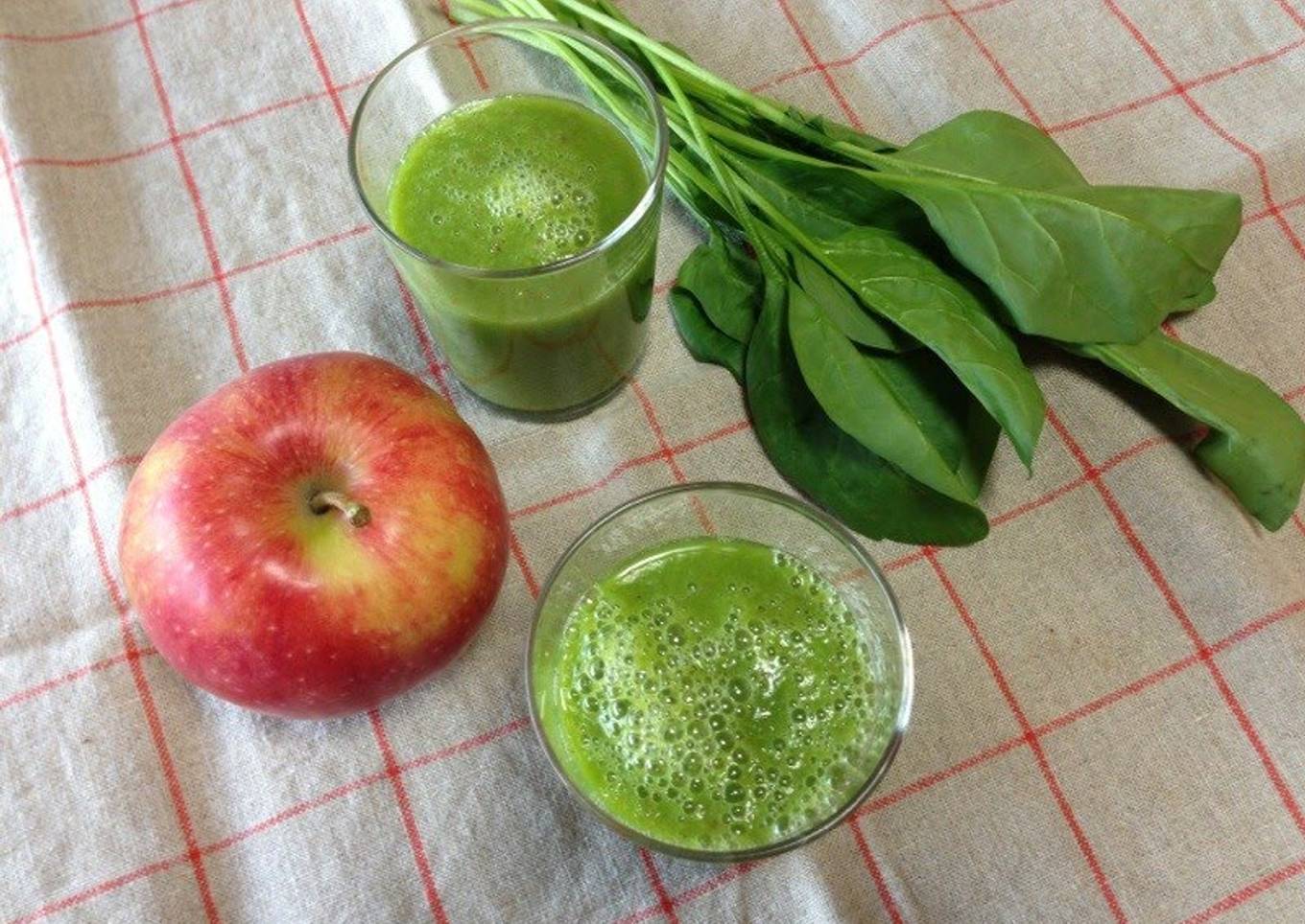 Energy green smoothie with avocado