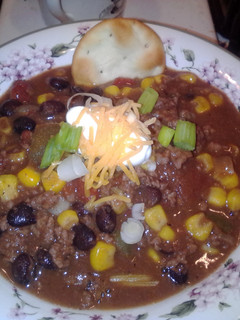 A picture of Mexican Black Bean Chilli.