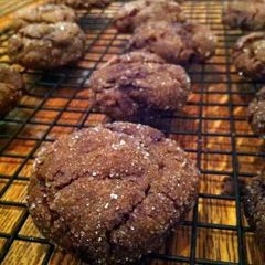 A picture of Chocolate GingerSpice Cookies.