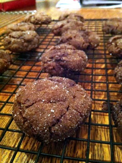 A picture of Chocolate GingerSpice Cookies.