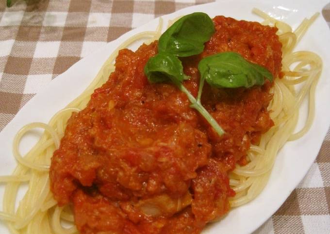 Recipe of Quick Our Family&#39;s Favorite Tomato Pasta with Tuna