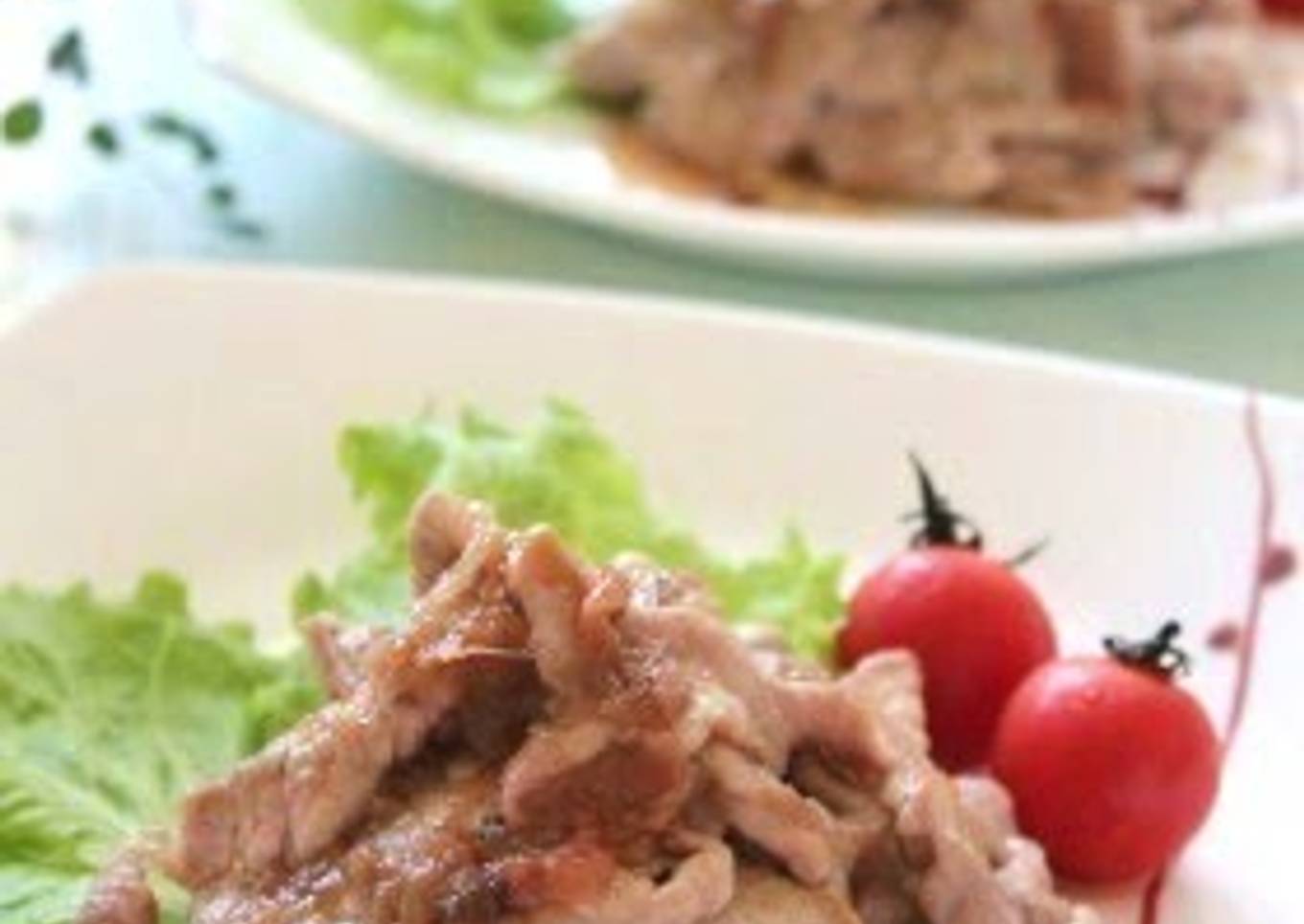 Easy! Pork with Umeboshi Pickled Plum Sauce