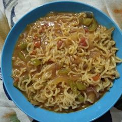 A picture of Vegetables Maggie noodels.