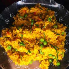 A picture of Masala oats.