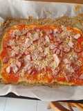Masa pizza proteica con base de pollo