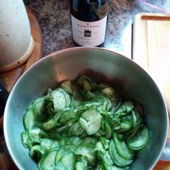 A picture of Swedish Cucumber Salad.