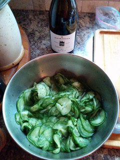 A picture of Swedish Cucumber Salad.