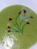 Sig's Asparagus, Zucchini and smoked Garlic soup with a hint of