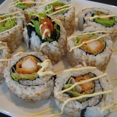 California Roll With Fried Shrimp A picture of California Roll With Fried Shrimp.