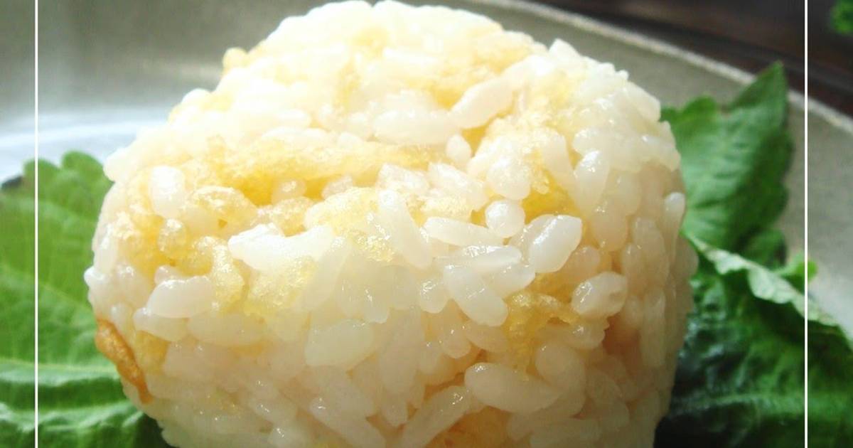 Onigiri with Tempura Crumbs Recipe by cookpad.japan Cookpad