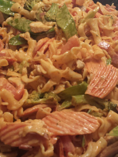 A picture of Yummy Buffalo Chicken Pasta.