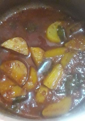A picture of Aloo ki sabzi.