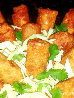 A picture of Mike's Shrimp Spring Wraps.