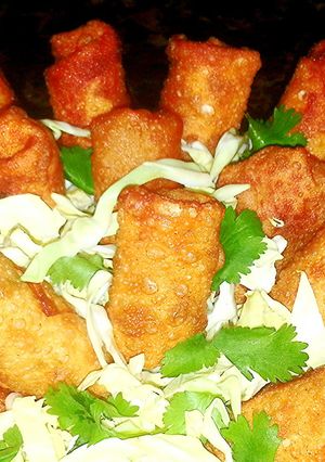 A picture of Mike's Shrimp Spring Wraps.