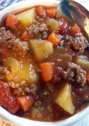 A picture of Po mans stew.