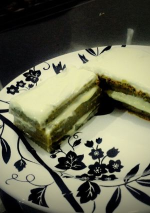 A picture of Macha Cake.