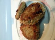A picture of salmon patties