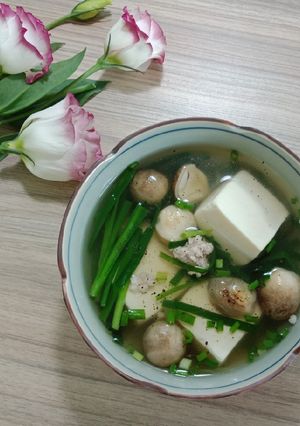 Hình của món Canh đậu hủ.
