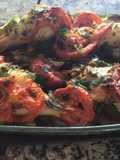 Pollo al horno con calabacines