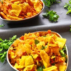 A picture of Jhatpat poha.