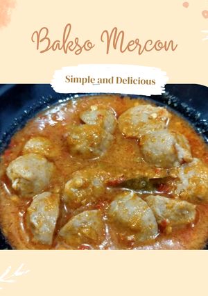 Foto resep Bakso Mercon