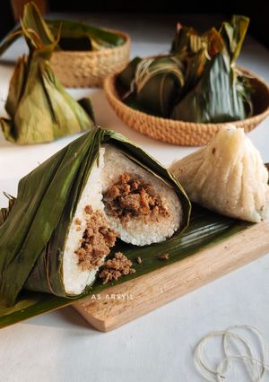 Foto resep Bacang isi daging rendang