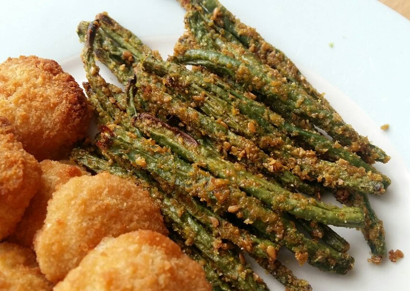 Vickys Omega-3 Baked Green Beans, GF DF EF SF NF