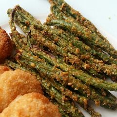 A picture of Vickys Omega-3 Baked Green Beans, GF DF EF SF NF.