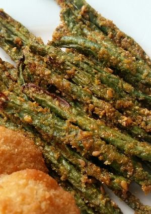 A picture of Vickys Omega-3 Baked Green Beans, GF DF EF SF NF.