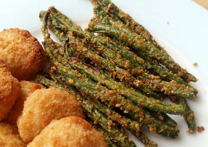 Vickys Omega-3 Baked Green Beans, GF DF EF SF NF recipe main photo